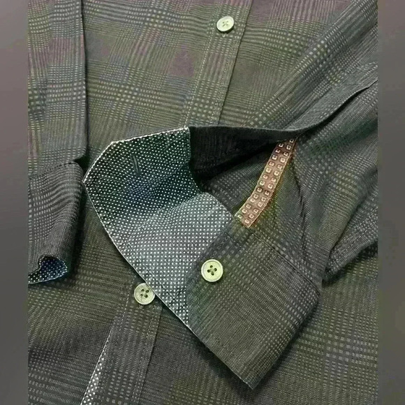 Ted Baker Long Sleeve Button Down Shirt Mens size 4 US Large - Picture 5 of 7